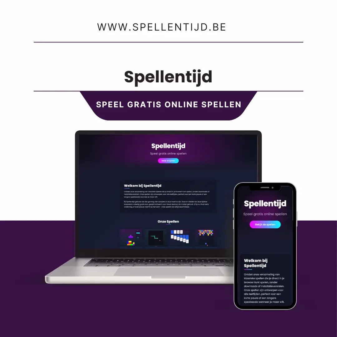 Website Spellentijd - Gratis online spelletjes