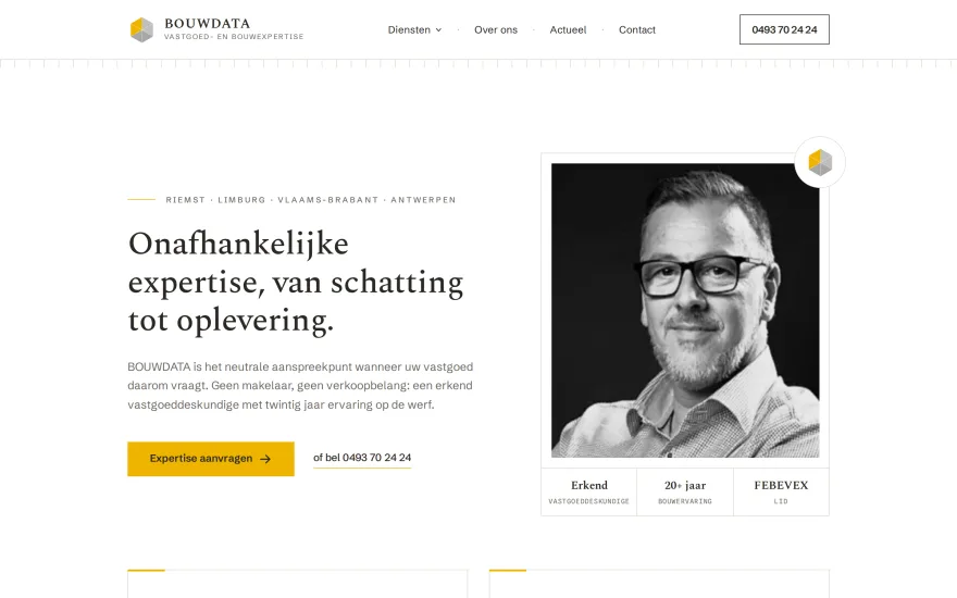 Website BOUWDATA