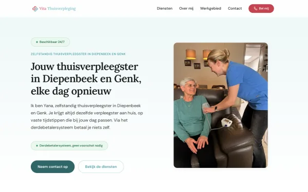 Website Vita Thuisverpleging