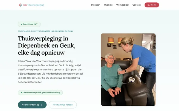 Website Vita Thuisverpleging