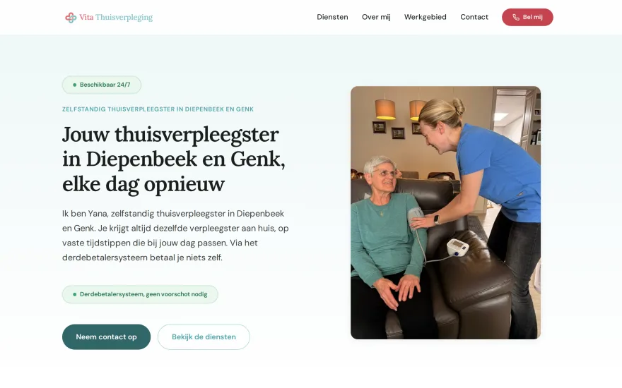 Website Vita Thuisverpleging