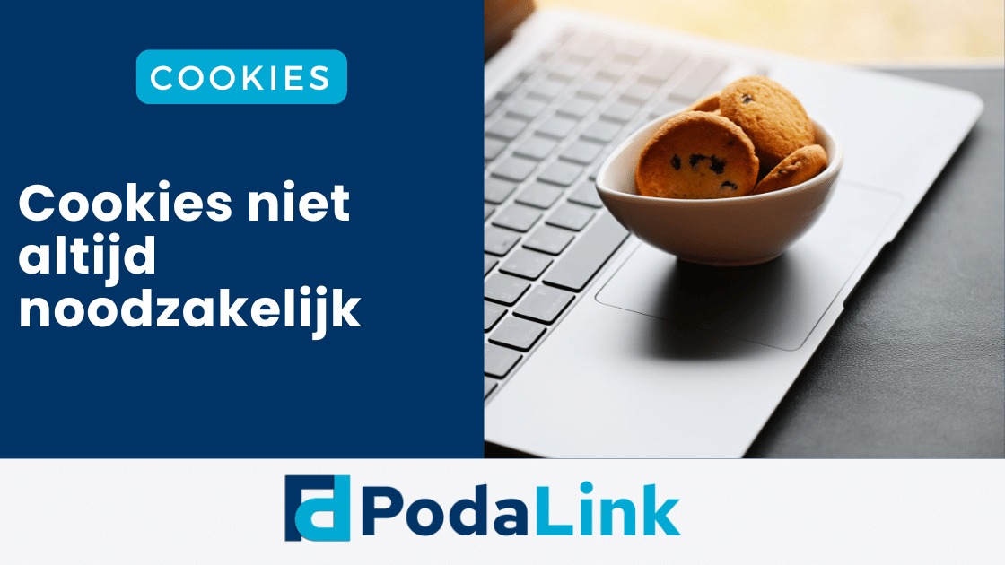 Koekjes op een laptop