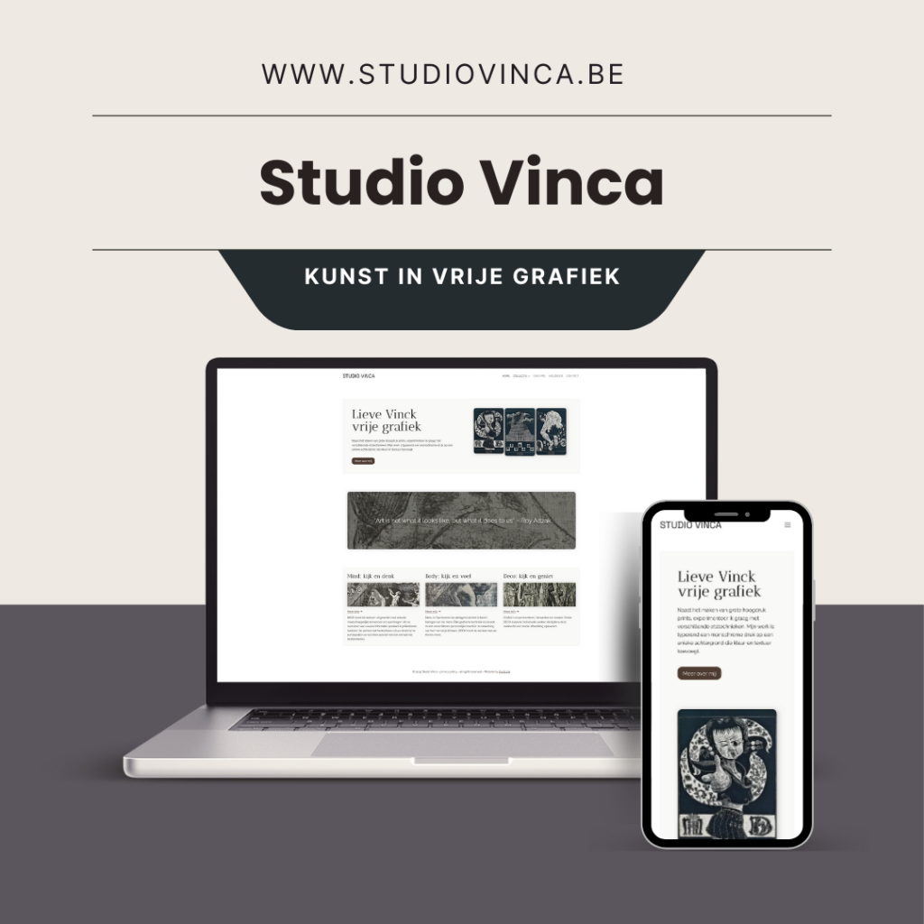 Website laten maken voor Studio Vinca